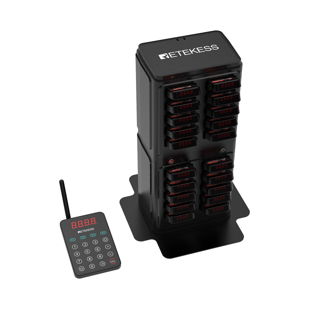 Retekess TD177 Sistema de localización para huéspedes y personal para montaje en pared Actualización completa del sistema de localización